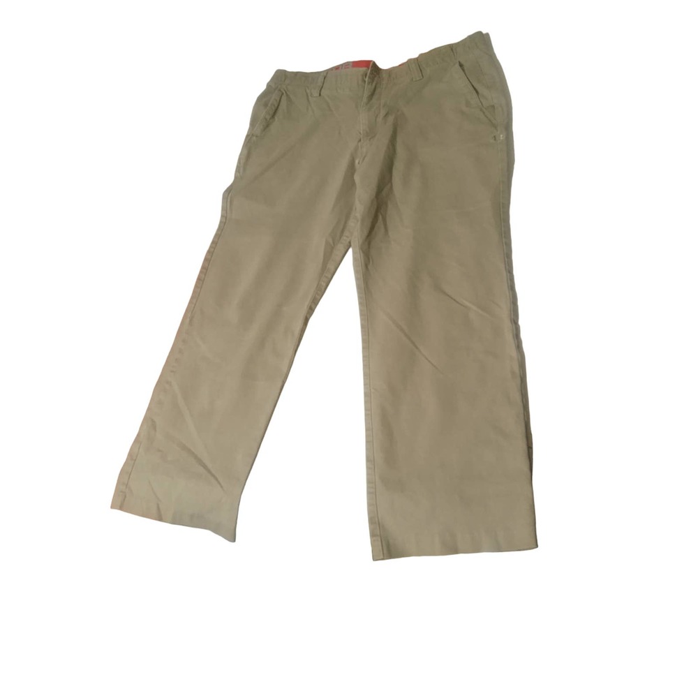 Under Armour Straight Chino Khaki Pants Mens Size 38x30 Active Light Weight